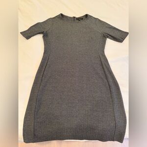 Banana Republic Black and White Herringbone Dress